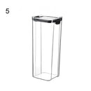 Multipurpose Food Storage Containers Set - Clear Jars with Lids for Cereal, Candy, and Dry Goods