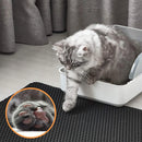 Cat Litter Mat Double Layer Waterproof Urine Proof Trapping Mat Easy to Clean Non-Slip Toilet Pad Cat Scratch Pad Large Foot Pad