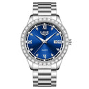 LIGE 2025 New Men Watch Stainless Steel Business Luxury Waterproof Luminous Date Quartz Wristwatches For Men Relogios Masculino