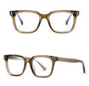 Kachawoo anti blue light glasses TR90 acetate men square glasses frame for women trend Koren style unisex transparent grey