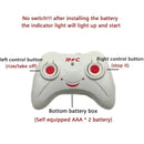 Rechargeable Mini RC Drone Remote Safe Fall-resistant RC Helicopters Drone Children Toys(No remote control battery)