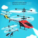 Rechargeable Mini RC Drone Remote Safe Fall-resistant RC Helicopters Drone Children Toys(No remote control battery)