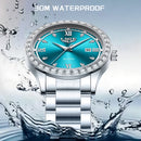 LIGE 2025 New Men Watch Stainless Steel Business Luxury Waterproof Luminous Date Quartz Wristwatches For Men Relogios Masculino