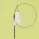 New Cat Toy Feather Stick Interactive Toy Super Suction Kitten Toy Cup Removable 2 Feather Replacement Cat Accessories