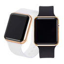 Fashion Sport Digital Watch Women Men Square LED Watches Silicone Belt Electronic Women Digital Watches Clock Montre Femme