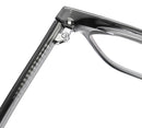 Kachawoo anti blue light glasses TR90 acetate men square glasses frame for women trend Koren style unisex transparent grey
