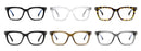Kachawoo anti blue light glasses TR90 acetate men square glasses frame for women trend Koren style unisex transparent grey
