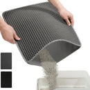 Cat Litter Mat Double Layer Waterproof Urine Proof Trapping Mat Easy to Clean Non-Slip Toilet Pad Cat Scratch Pad Large Foot Pad