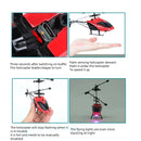 Rechargeable Mini RC Drone Remote Safe Fall-resistant RC Helicopters Drone Children Toys(No remote control battery)