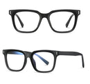 Kachawoo anti blue light glasses TR90 acetate men square glasses frame for women trend Koren style unisex transparent grey