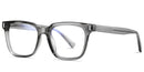 Kachawoo anti blue light glasses TR90 acetate men square glasses frame for women trend Koren style unisex transparent grey