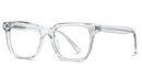 Kachawoo anti blue light glasses TR90 acetate men square glasses frame for women trend Koren style unisex transparent grey