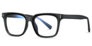 Kachawoo anti blue light glasses TR90 acetate men square glasses frame for women trend Koren style unisex transparent grey