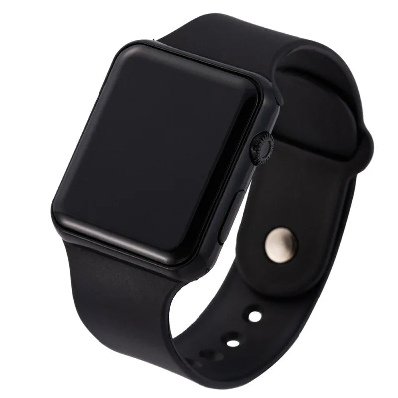 Fashion Sport Digital Watch Women Men Square LED Watches Silicone Belt Electronic Women Digital Watches Clock Montre Femme