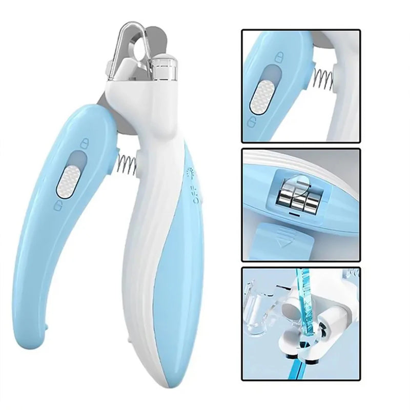 Pet Nail Clippers Cat Dog Nail Trimmer Labor Saving Nail Clipper With Led Light Electric Nail Grinder Dog Grooming Supplies