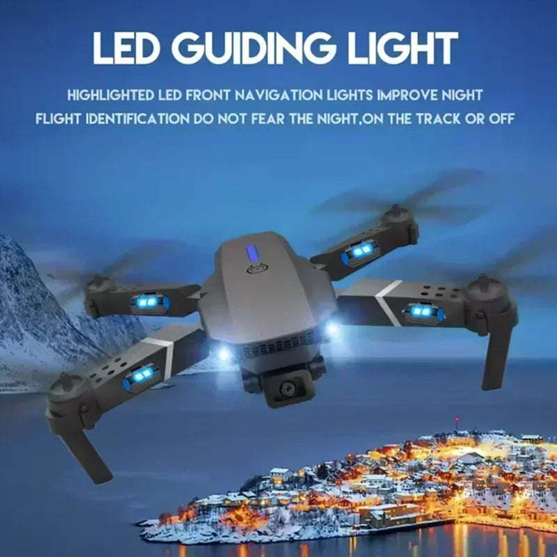 New E88 Pro Wifi Fpv Drone With Hd 4K 1080P Wide Angle Camera Height Control Rc Foldable Quadcopter Helicopter Toy For Gift