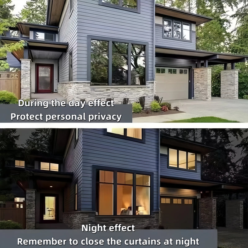 One-Way Perspective Window Film Household Insulating Glass Film 99% Uv for Windows, Balcony, Privacy Protection Mirror Reflective Glass Sticker
