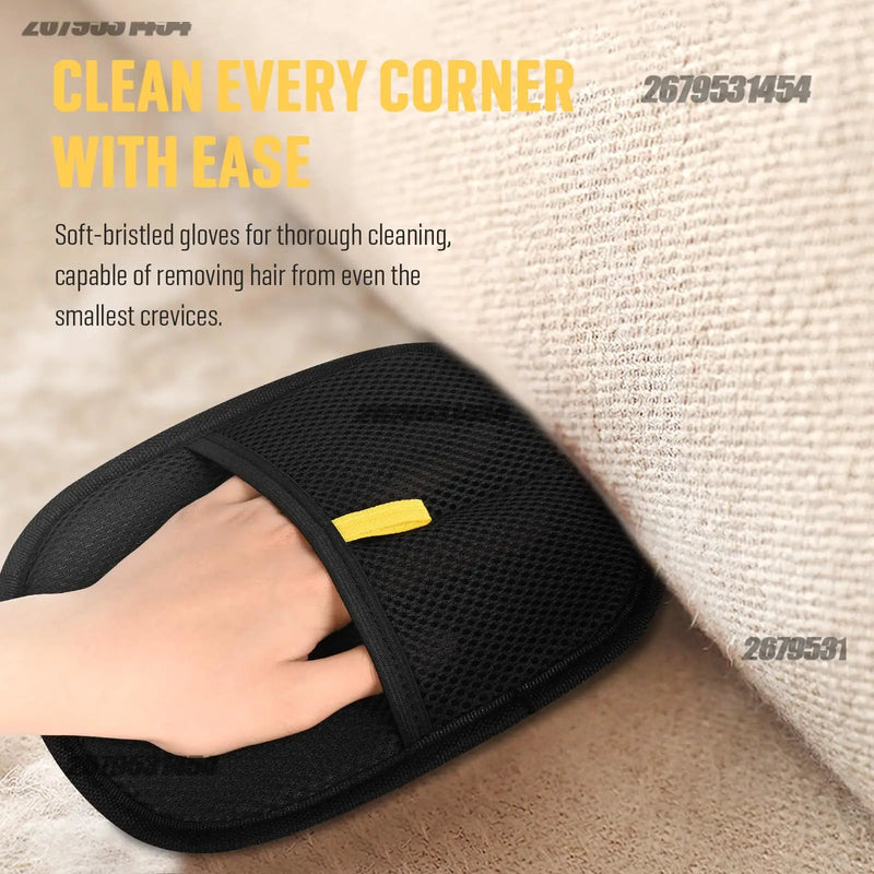 Animal Hair Remover Glove Pet Anti-static Removal Household Sofa Clothes Brush Double-sided Adhesive Hair Cat and Dog Hair Care