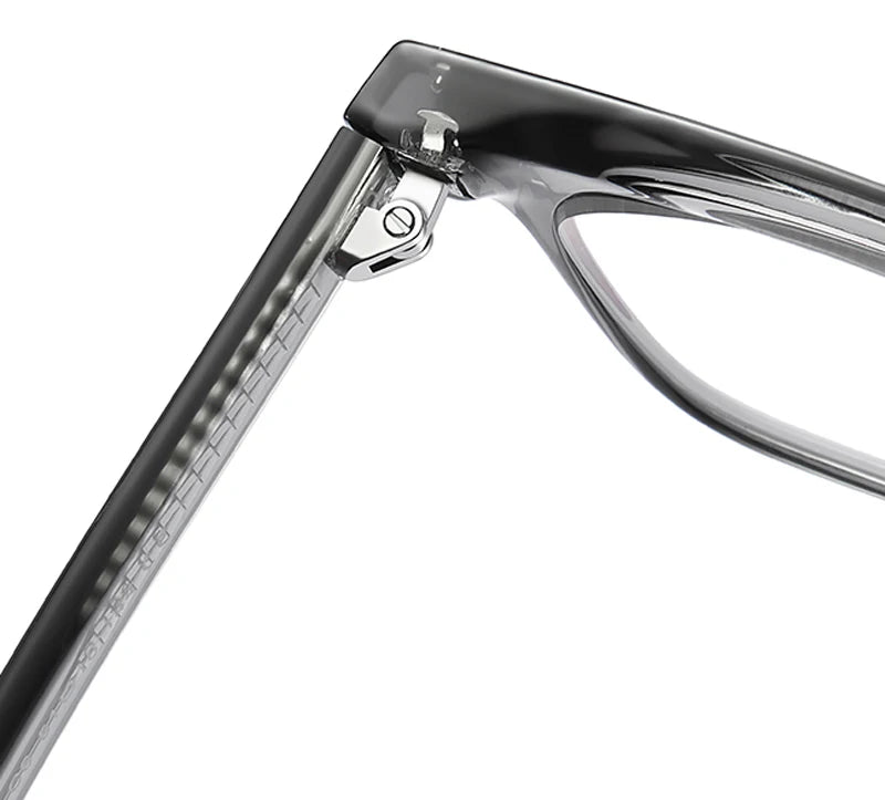 Kachawoo anti blue light glasses TR90 acetate men square glasses frame for women trend Koren style unisex transparent grey