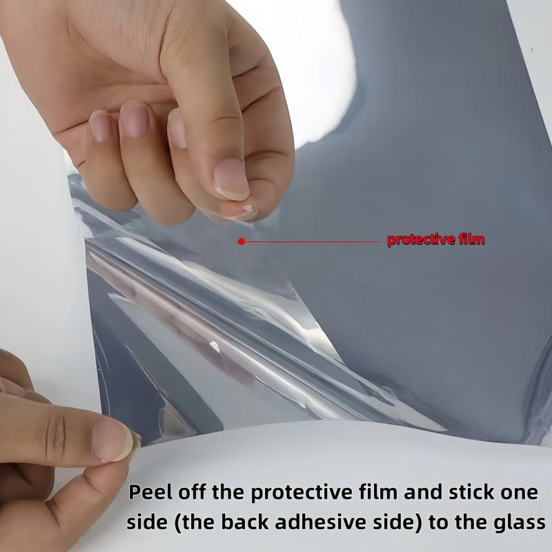 One-Way Perspective Window Film Household Insulating Glass Film 99% Uv for Windows, Balcony, Privacy Protection Mirror Reflective Glass Sticker