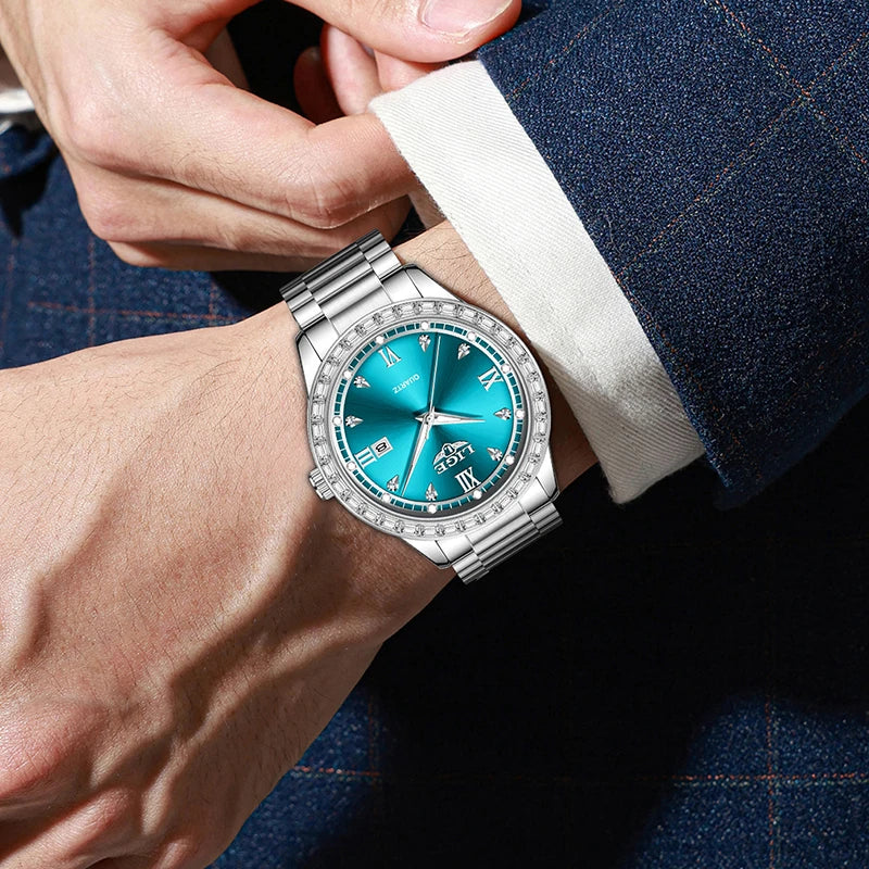LIGE 2025 New Men Watch Stainless Steel Business Luxury Waterproof Luminous Date Quartz Wristwatches For Men Relogios Masculino