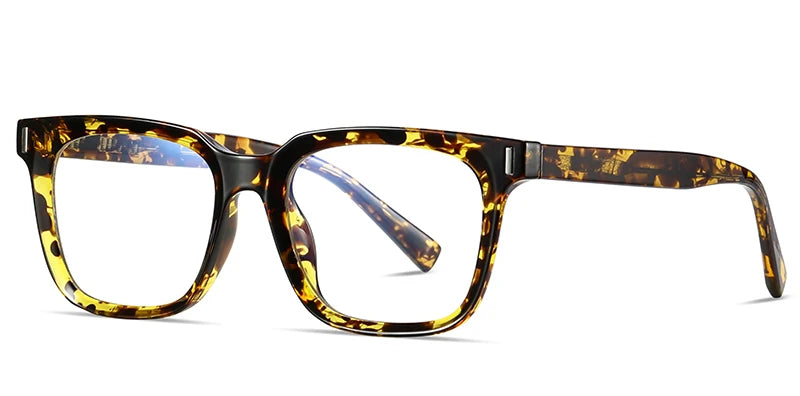 Kachawoo anti blue light glasses TR90 acetate men square glasses frame for women trend Koren style unisex transparent grey