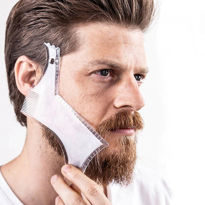 Beard Comb Styling Comb Styling Template Tool Men's All-In-One Tool Beard Styling Tool Shaving And Hair Removal Products