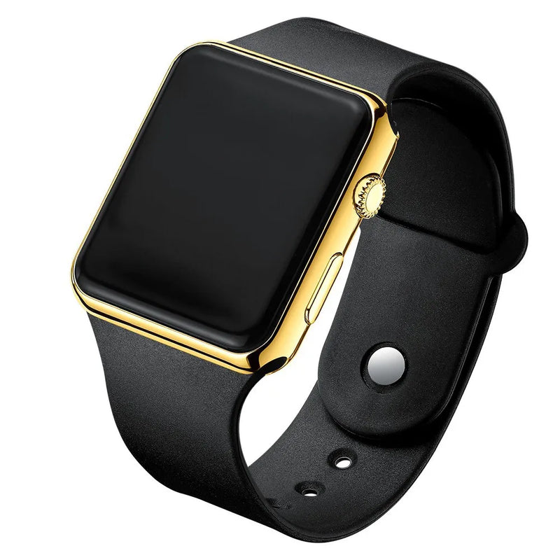 Fashion Sport Digital Watch Women Men Square LED Watches Silicone Belt Electronic Women Digital Watches Clock Montre Femme