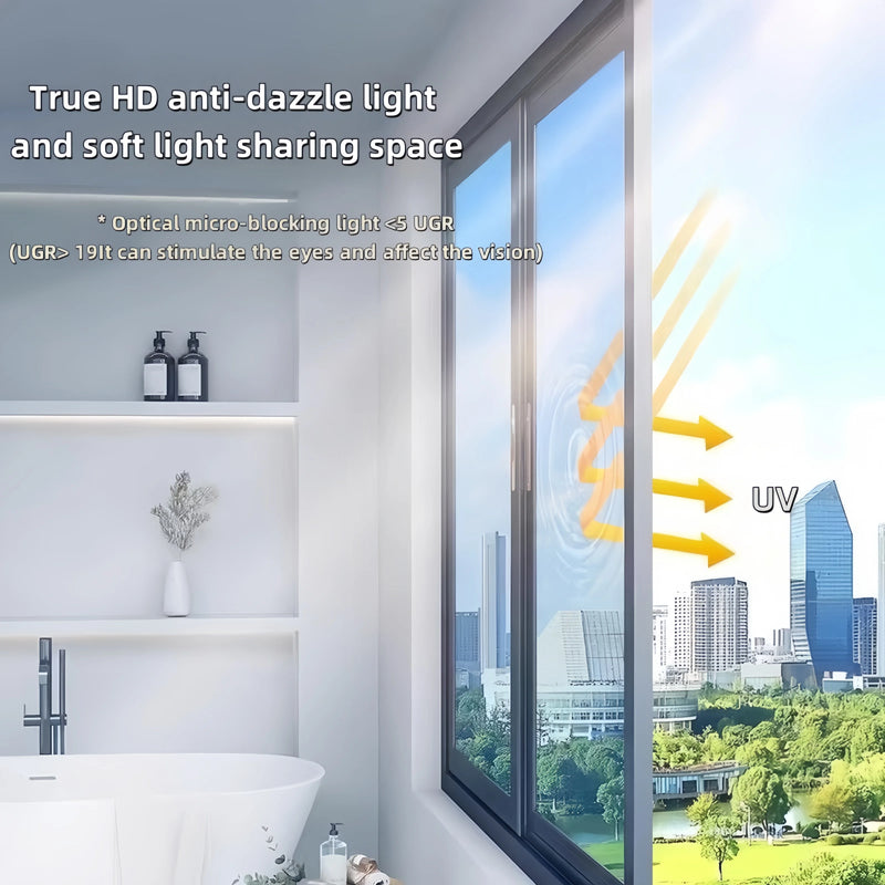 One-Way Perspective Window Film Household Insulating Glass Film 99% Uv for Windows, Balcony, Privacy Protection Mirror Reflective Glass Sticker