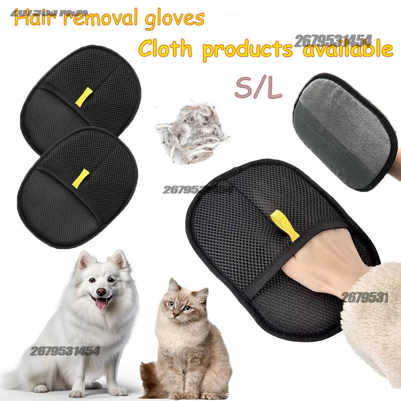 Animal Hair Remover Glove Pet Anti-static Removal Household Sofa Clothes Brush Double-sided Adhesive Hair Cat and Dog Hair Care