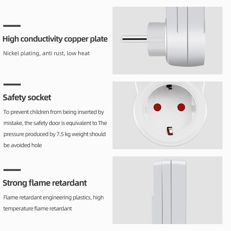 Digital Timer Switch EU Programmable Electronic Timing Socket US UK FR AU Plug Outlet Kitchen Appliance Time Control Day/Hour