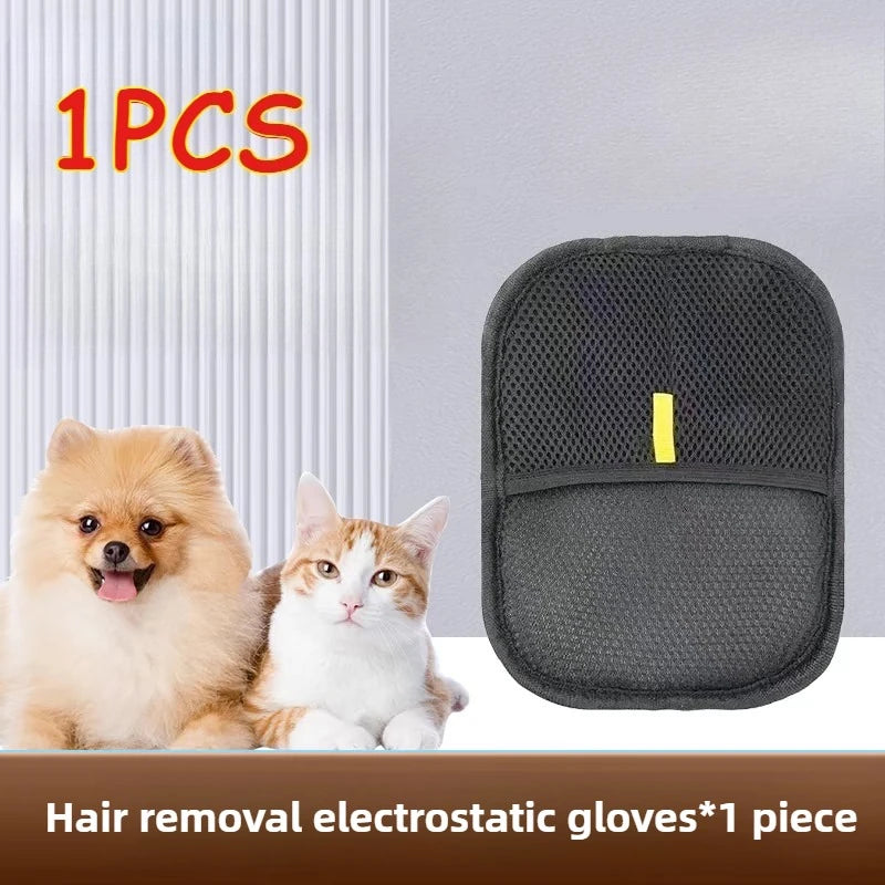 Animal Hair Remover Glove Pet Anti-static Removal Household Sofa Clothes Brush Double-sided Adhesive Hair Cat and Dog Hair Care
